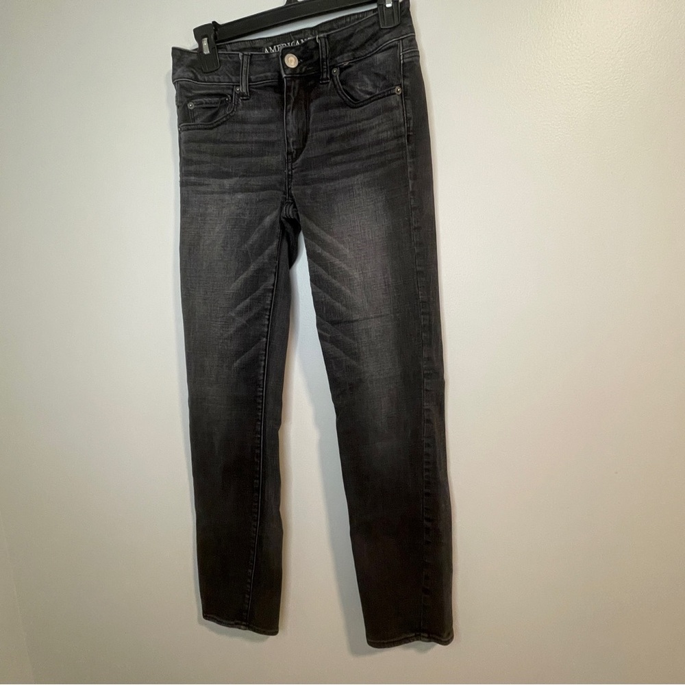 American Eagle Outfitters Black Classic Straight Leg Jeans